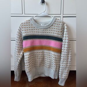 Madewell Striped Barfield Sweater